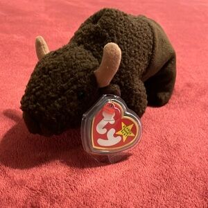 VERY RARE Ty Beanie Baby Roam the Buffalo (Retired) 1998 With Tag Errors